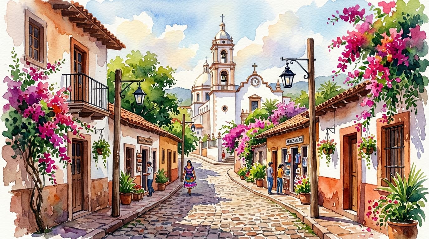 Pueblo pintoresco de El Quelite Sinaloa