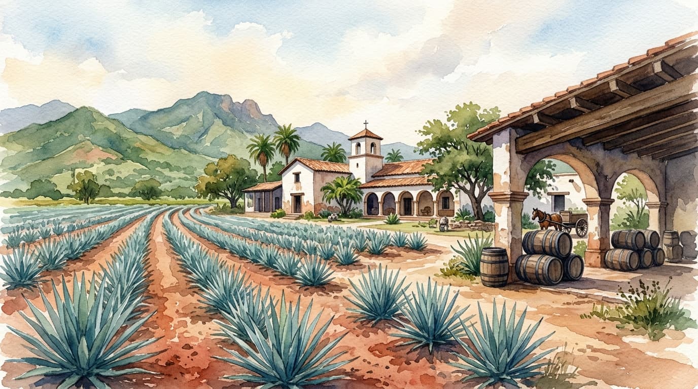 Paisaje agavero y rural en Sinaloa